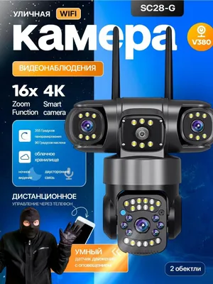 SC28-G WiFi умная камера с 3 объективами Full HD 1
