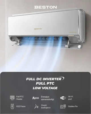 DC Inverter konditsioneri + isitgich, Wi-Fi, past kuchlanish. Ulgurji va chakana savdo 1