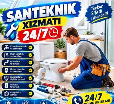 Santexnik xizmati toshkin 24/7