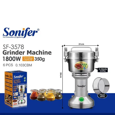 Профессионал Кофемолка talqon maydalagich SONIFER sf-3578! 1