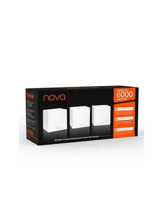Wi-Fi усилитель Mesh / MW12 3-Pack / Tenda / AC2100, трёхдиапазонный / 1