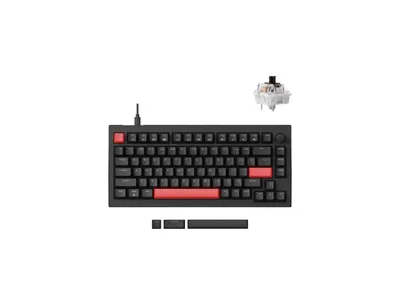 Lemokey X4 84Key Keychron Brown USB-A QMK Black klaviaturasi 1