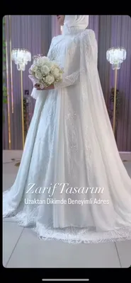 Zarif Tasarım to‘y libosi — S/M o‘lcham, fota + korset + obodok 1