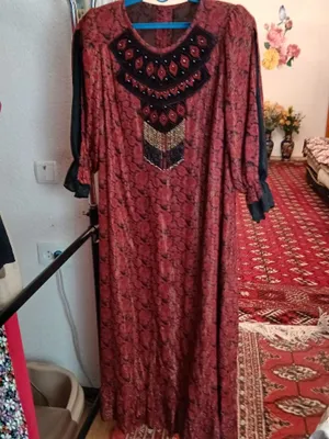 Платье туркменское,,с вышывкой,блестьяший материалшевкой 1