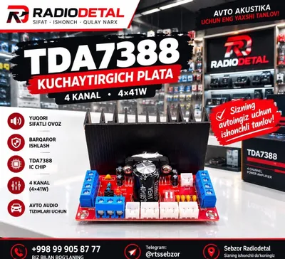 Tdaa7388 kuchaytirgich plata