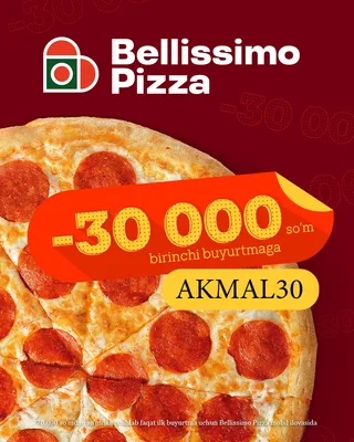 BELLISSIMO PIZZA PROMOKOD 2026