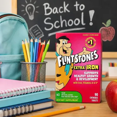 Flintstones children’s multivitamin + extra iron 90 вкусных таблеток