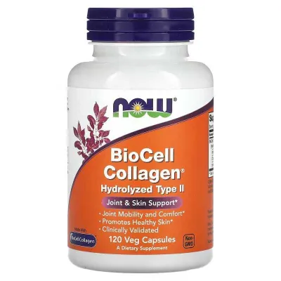 NOW Foods BioCell Collagen — II turdagi gidrolizlangan kollagen 1