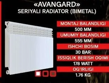 Akfa bimetal radiatorlari Avangard 1