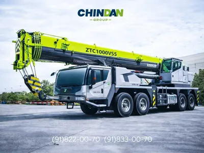 Zoomlion ZTC1000VS5 rusumli 100 tonnalik avtokran sotuvda 1