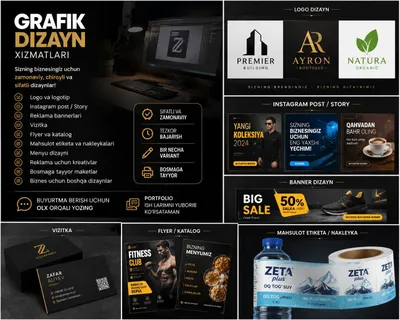 Professional grafik dizayn xizmatlari 1
