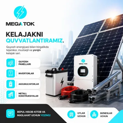 Quyosh panellari va Invertorlar bir joyda