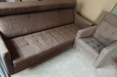 Продам мягкую мебель: раскладной диван и кресло (Б/У)
