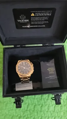 Valkyrie Chrono Rose Gold soat | sapfir | 1
