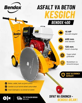 Асфальторез Бетонарез шварез.Biton Asfalt kesish uchun uskuna 1