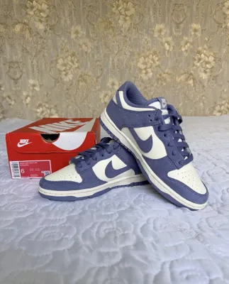 Nike Dunk Low ko‘k zamshali, original, 36.5 1