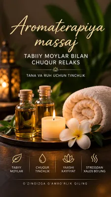 Relax massaj — sifatli dam olish 24/7 Chilonzor