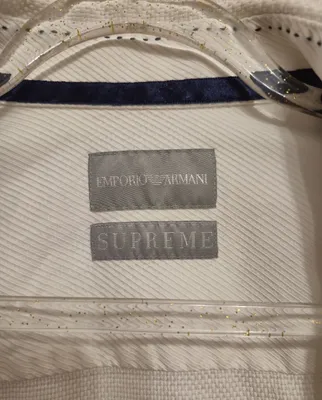 Винтажная рубашка Emporio Armani Supreme — белая, оригинал 1
