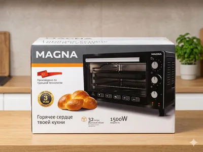 Новая мини-печь (духовка) MAGNA 32л / 1500W. Турция 1
