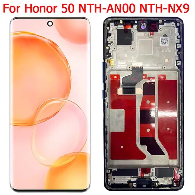 Honor 50 LCD в полной сборке с рамкой 1