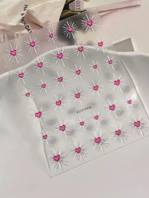 Наклейки для ногтей 💖Сердечки💖 1