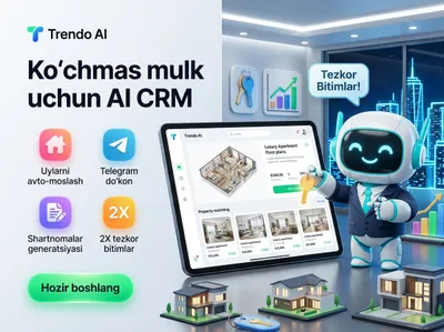 Rieltorlar va agentliklar uchun CRM va sun’iy intellekt yordamchisi 1