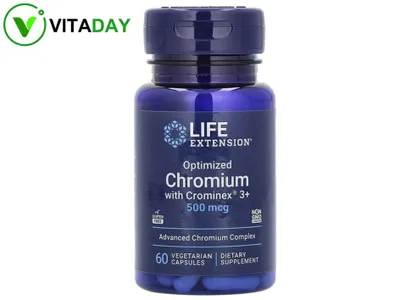 Life Extension Chromium with Crominex 3 хром xrom hrom 1