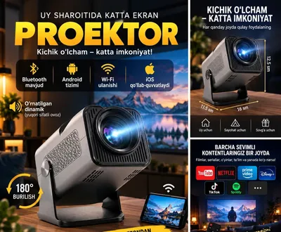 4K Proyektor Ishlatilmagan Yengi 1