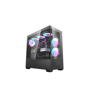 darkFlash DS900 AIR BLACK kompyuter korpusi (ATX, ventilyatorsiz) 1