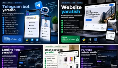 Создание сайтов | Telegram-боты | Лендинг | Интернет-магазин