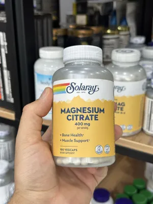 Solaray Magnesium Citrate 400 mg 180 капсул 1