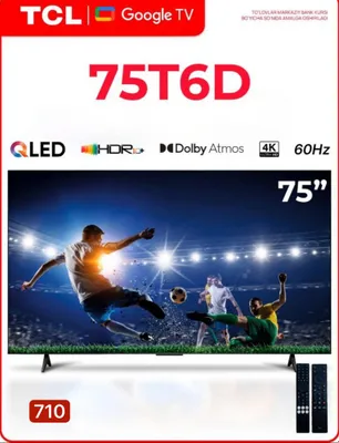 TCL 75T6D QLED 4K 2026 new televizor 1