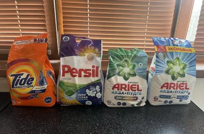 Стиральные порошки Ariel, Persil, Tide — 3 кг 1