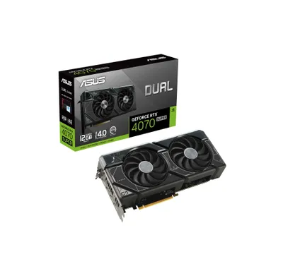 ASUS DUAL RTX4070Super 12GB/128Bit GDDR6 videokartasi 1