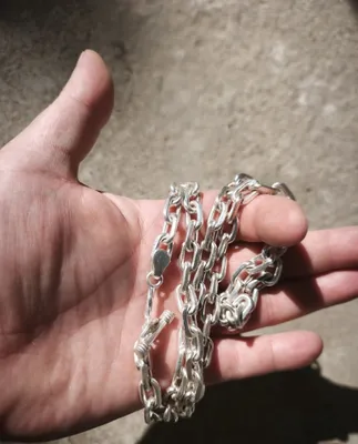 Якорная Цепочка серебро 1