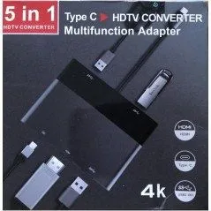 Type c to hdmi, vgausb, ,aux ,pd, macbook , samsung S серии и т.д 1