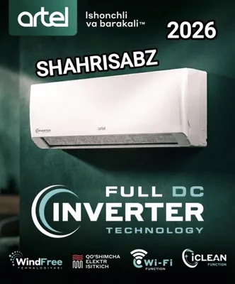 ARTEL 12 konditsionerlari, Shahrisabz, 40% chegirma, ombordan, yetkazib berish mavjud 1