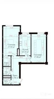 66 m², 3 xonali kvartira sotiladi · ID 40680