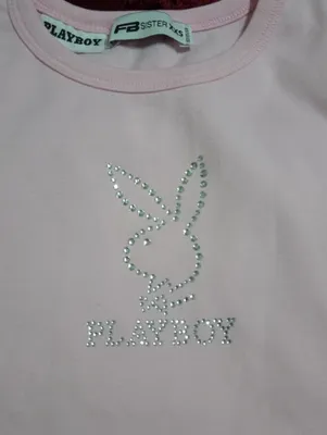y2k PLAYBOY crop-top futbolkasi 1