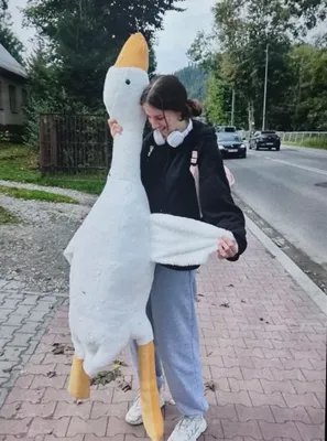 гусь игрушка большая мягкая