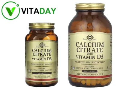 Solgar Calcium Citrate with D3 Цитрат кальция с D3 1