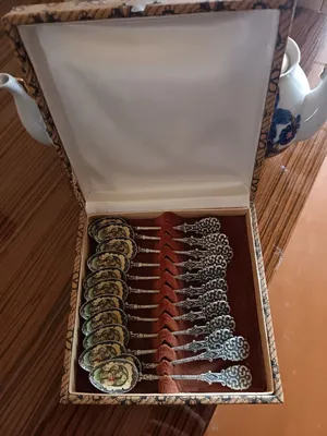 Продам винтажные мельхиоровые чайные ложки 12 штук 1