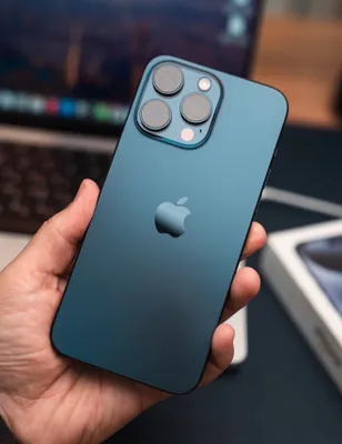 iPhone 15 ProMax 256 ГБ, синий, аккумулятор 85%, родной 1