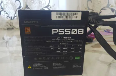 Gigabyte 550 Vt quvvat bloki 1