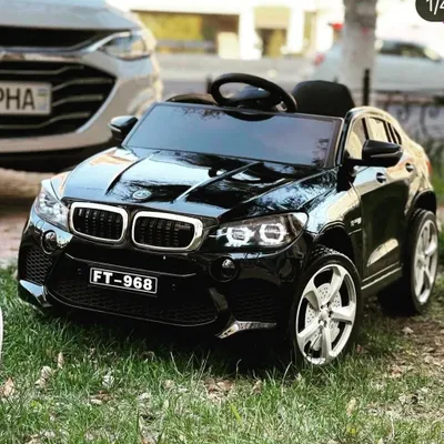 BMW X6 детская машина с пультом, электромобиль, электрокар с ключом 1