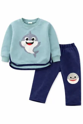Детский костюм штаны со свитшотом Baby Shark 1