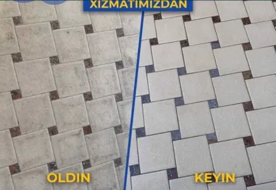 Услуги по очистке брусчатки 1