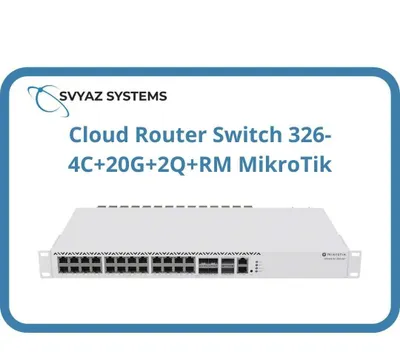 MikroTik Cloud Router Switch 326-4C+20G+2Q+RM kommutatori