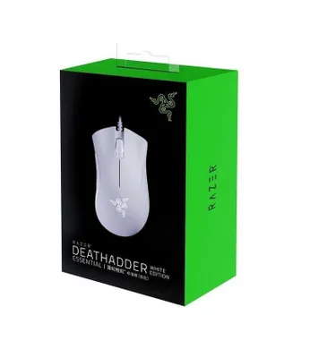 Razer DeathAdder Essential Ed. USB RGB White o‘yin sichqonchasi 1
