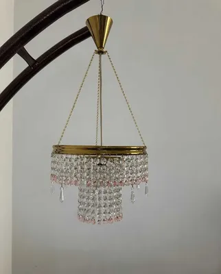Kolleksion vintage qandil Preciosa Jablonec — Chexoslovakiya 1